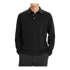 Brooks Brothers "346" long-sleeve knit polo sweater Size XL Black 100%Wool